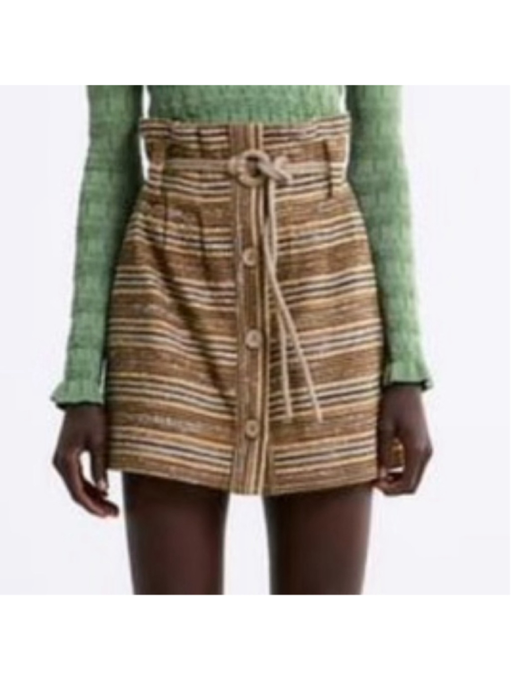 Zara jute mini skirt NWT size small